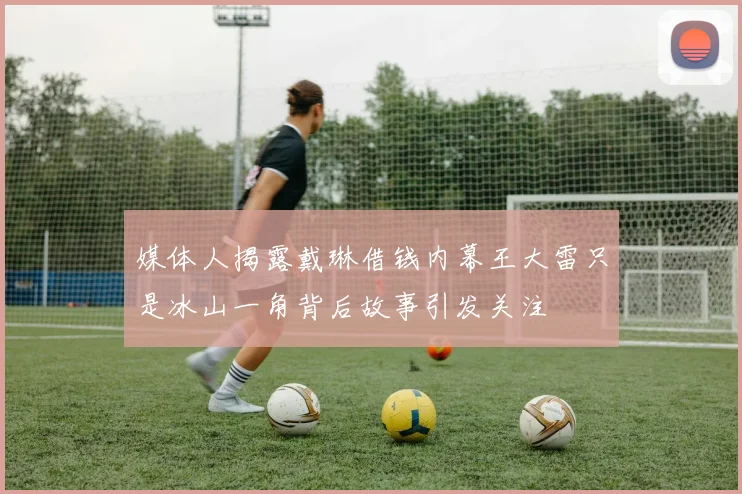 媒体人揭露戴琳借钱内幕王大雷只是冰山一角背后故事引发关注